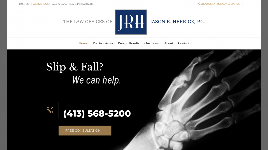 The Law Offices of Jason R. Herrick, P.C. website