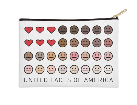 United Faces of America© zip pouch