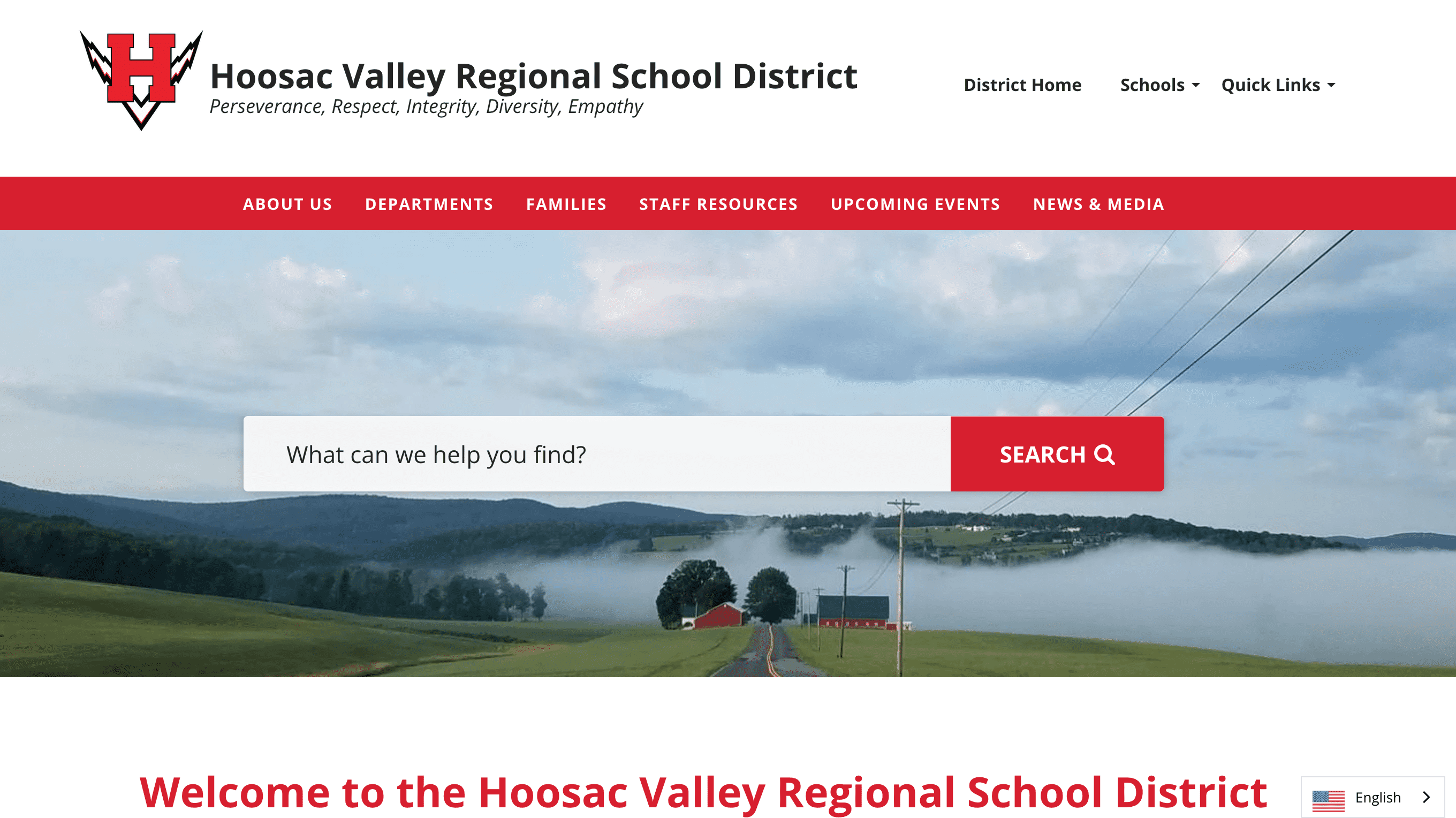Hoosac Valley Regional School District websites